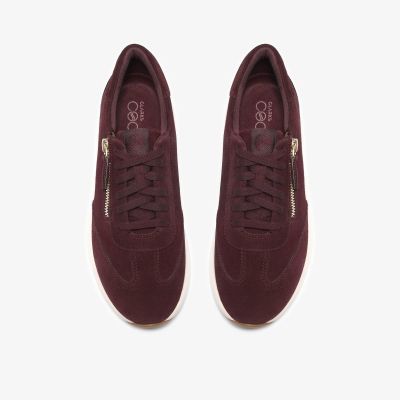 Дамски олекотени спортни маратонки бордо - комфорт и стил за всеки ден!CLARKS (SKU)26327889