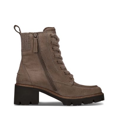 Women's gray suede heeled boot - with high quality style and comfort!SALAMANDER (SKU)AXW30,
