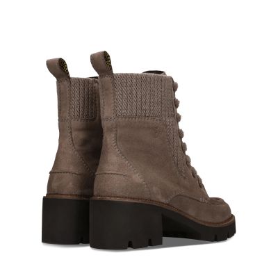 Women's gray suede heeled boot - with high quality style and comfort!SALAMANDER (SKU)AXW30,