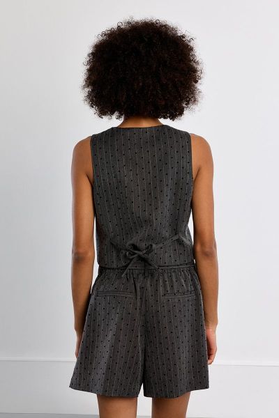 Women's striped vest with hearts – a stylish and unique everyday accent MOLLY BRACKEN (SKU) TLS136EN