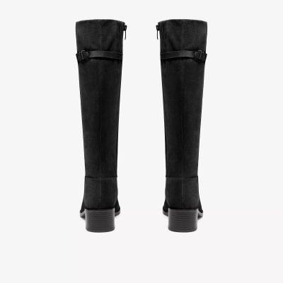Women's classic black mid-heel boots – comfort and timeless elegance. CLARKS (SKU) 26320243