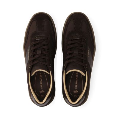 Men's dark brown casual lace-up shoes for style and comfort!!! SALAMANDER (SKU) AYA01
