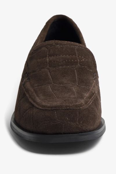 Elegant women's autumn loafers in brown – comfort and style for your autumn! REGARDE LE CIEL (SKU) ETTA02