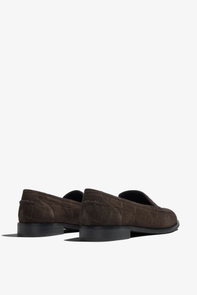 Elegant women's autumn loafers in brown – comfort and style for your autumn! REGARDE LE CIEL (SKU) ETTA02