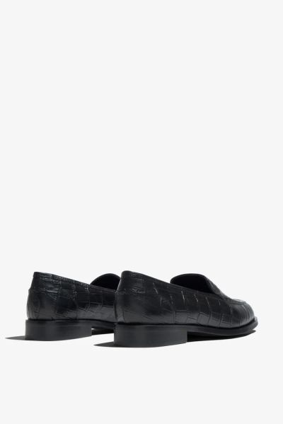 Elegant Women’s Autumn Loafers in Black – Stylish, Comfortable, Casual! REGARDE LE CIEL (SKU) ETTA02.