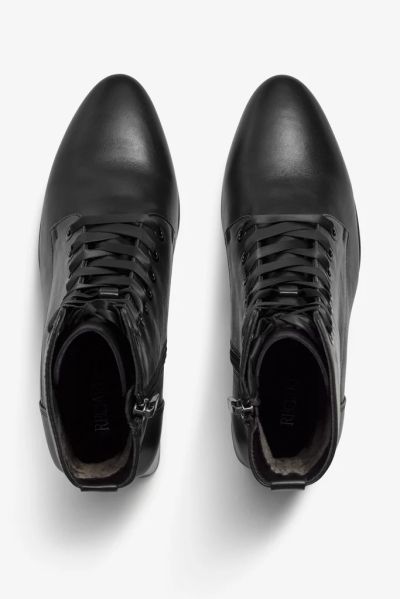 Elegant black women’s lace-up ankle boots – perfect for a stylish and comfortable look. REGARDE LE CIEL (SKU) MILLIE14