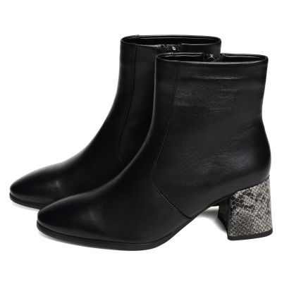 Elegant Black Women’s High-Heeled Ankle Boots with Stylish Details!!! REGARDE LE CIEL (SKU) MILLIE01