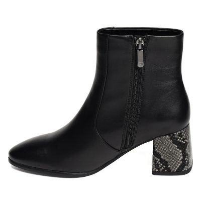 Elegant Black Women’s High-Heeled Ankle Boots with Stylish Details!!! REGARDE LE CIEL (SKU) MILLIE01