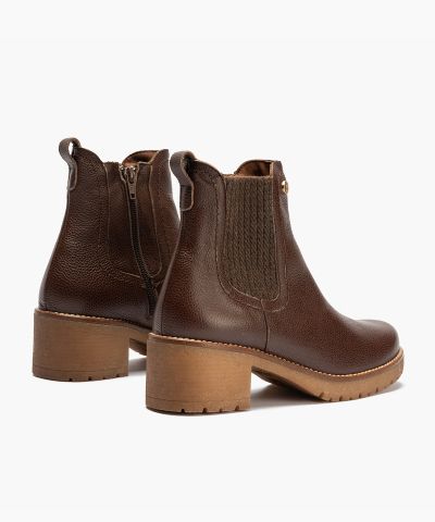Women’s Casual Ankle Boots, Dark Brown – Modern Style and Exceptional Comfort. PITILLOS (SKU) 20523