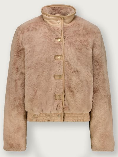 Women’s short coat with soft, short faux fur – cozy and stylish GARCIA (SKU) GJ2600920