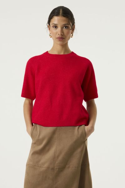 Women’s short-sleeved raglan sweater – stylish, soft, and comfortable, perfect for everyday wear – GARCIA (SKU) U260046