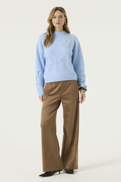 Women’s Light Blue Pullover – Exceptionally Warm, Soft, and Cozy for Winter – GARCIA (SKU) U260044