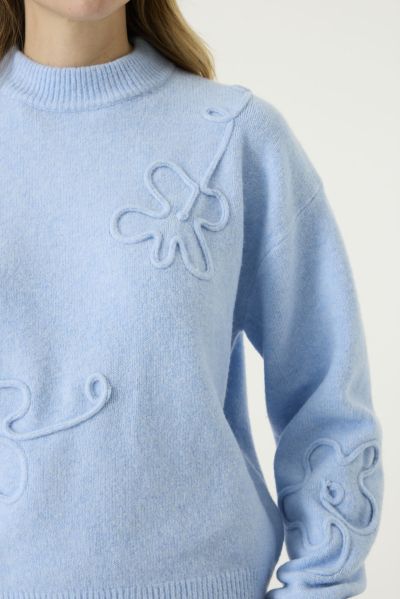 Women’s Light Blue Pullover – Exceptionally Warm, Soft, and Cozy for Winter – GARCIA (SKU) U260044