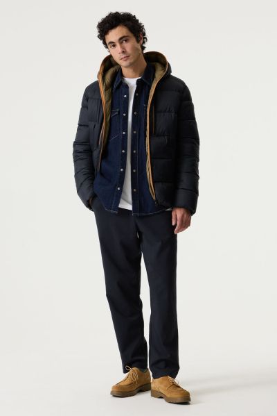 Men’s Hooded Winter Jacket, Dark Blue – Lightweight, Warm, and Comfortable GARCIA (SKU) GJ2610902