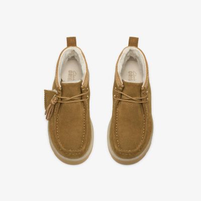 Дамски Зимни Боти Clarks Бежови с Топъл Хастар - Класически Комфорт!!!CLARKS (SKU)26328489