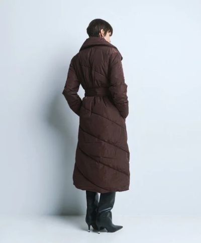 Дамско елегантно дълго зимно ватирано яке с подвижен колан .ACCESS FASHION (SKU)9101