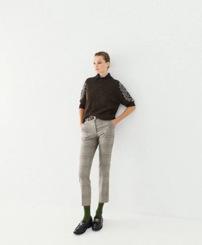 Дамска плетена блуза с къси ръкави и фини мъниста - модерен стил!ACCESS FASHION (SKU)8082
