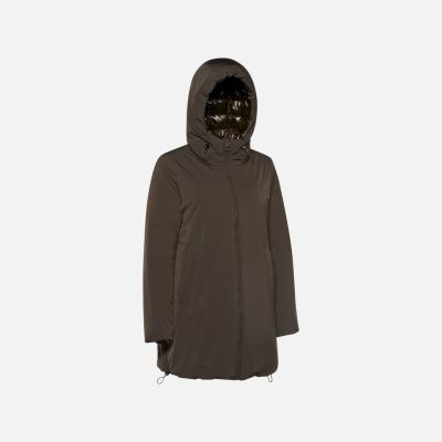 Дамско Двулицево Яке - Средно Дълго, Модерно, Удобно и Стилно.GEOX (SKU)6628A